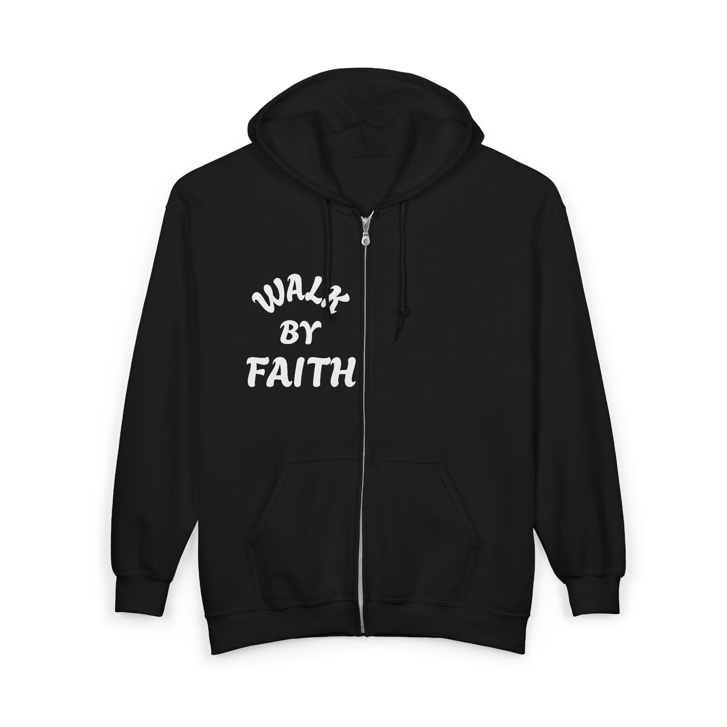 Faith Walk Full-Zip Hoodie – "A Faith Walk" Inspirational Zip-Up